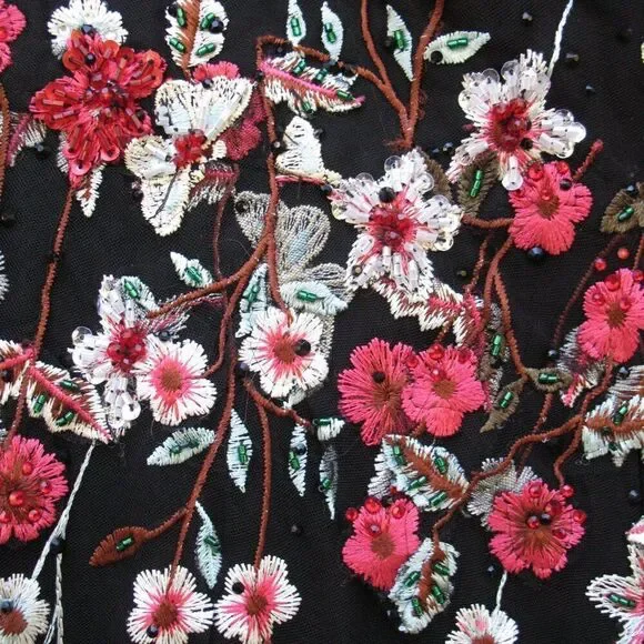 Mac Duggal 20331 EMBELLISHED RUFFLED ONE SHOULDER A LINE GOWN Black 12 - Picture 8 of 15